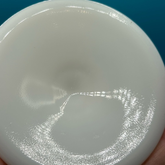 Fenton hobnail milk glass ruffled top compote
